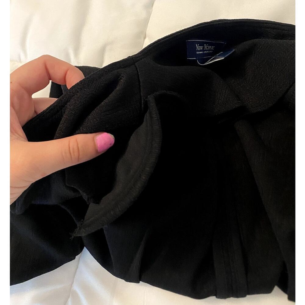 New York Clothing Company Black Blazer with Gold Detailing size Petite Small - Picture 3 of 6